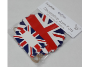 Easybake Union Jack Jam Pot Covers and Labels x 10 (includes: 10 x wax discs, 10 x cello discs and 20 x bands)